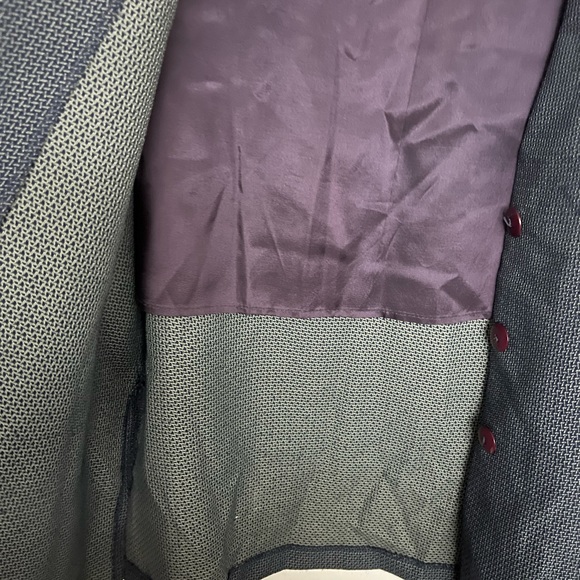 🚫SOLD🚫VTG: Blue Blazer Cardigan - Picture 3 of 6